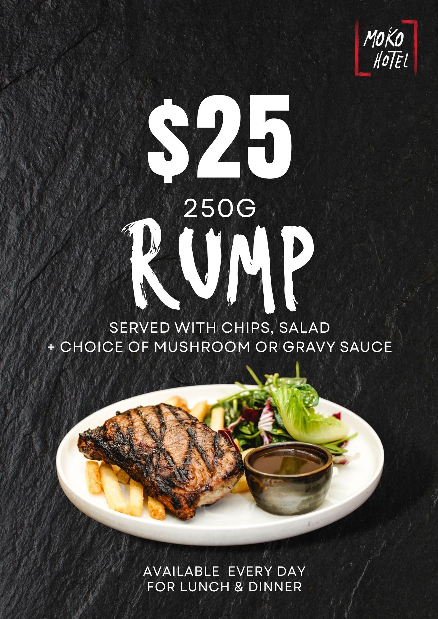 Moko Rump Steak Every Day